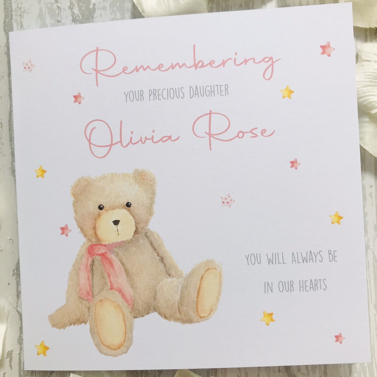Personalised Baby Loss Girl Boy Son Stillborn Remembrance Sympathy