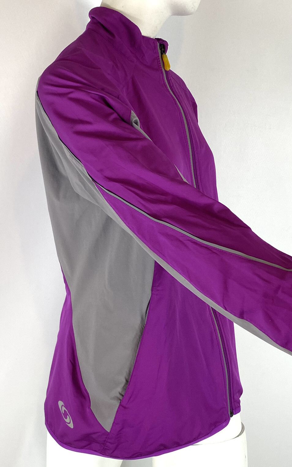 Salomon Donna Giacca a Vento Clima Cerniera Intera Leggera Riflettente Taglie M