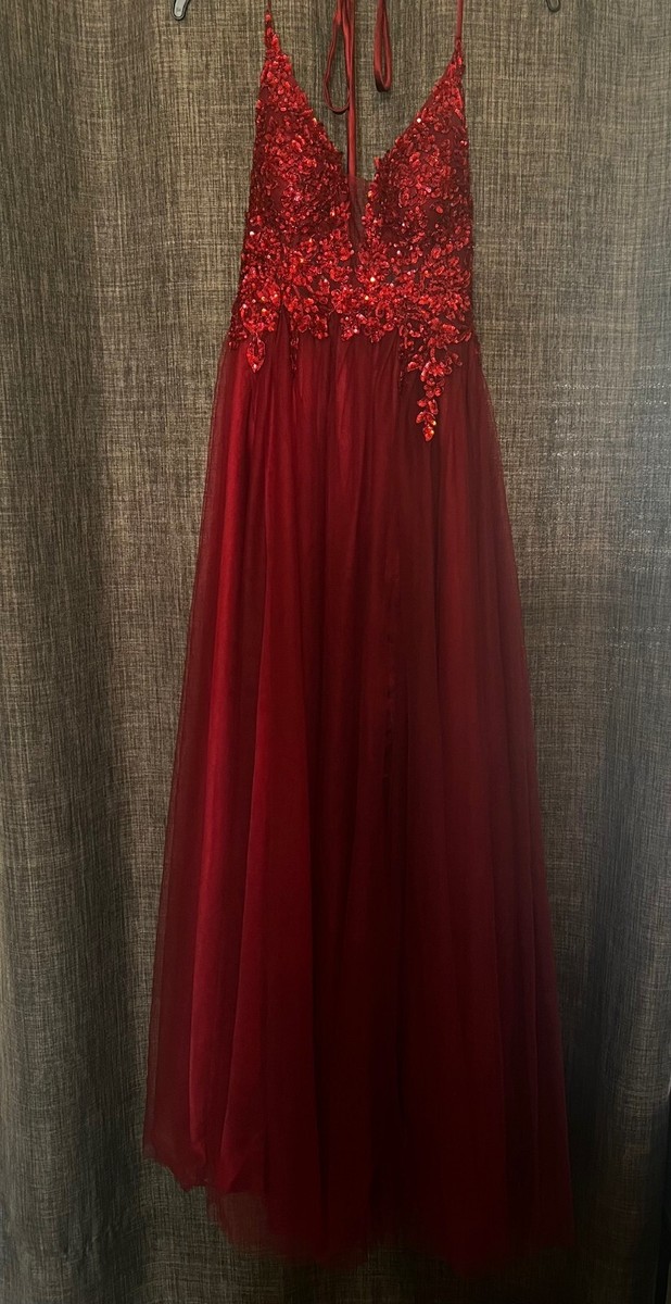strapless open back dress Blondie Nites "Kelly" Glitter Sweetheart Dress 5501BN