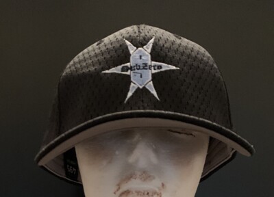 Richardson Flexfit Sub Zero Mesh Fitted Cap Hat Sz. M/L New 495 Black/Light Blue