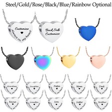 Stainless Steel Little Heart Urn Pendant Memorial Cremation Jewelry for Ashes
