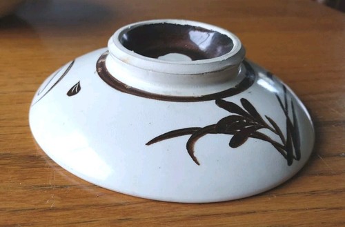 Argilla di terracotta giapponese 6 1/2" pentola calda cottura zuppa di riso vintage Donabe - Foto 11 di 14