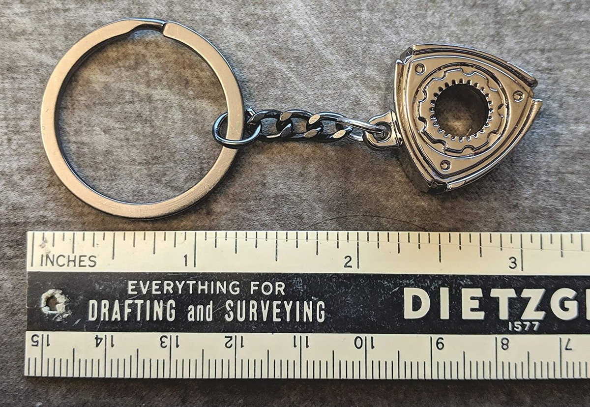 Rotary Rotor Keychain Keyring Compatible With RX-7 RX-8 Wankel 13B 20B Key Fob E - Foto 8