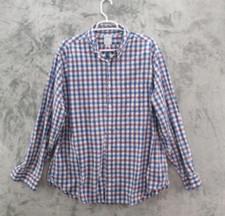 Brooks Brothers Regent Shirt Mens XL Blue Red Check Plaid Button Down