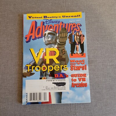 Disney Adventures Magazine April 1995 Virtual Reality Troopers Meet the TV Stars