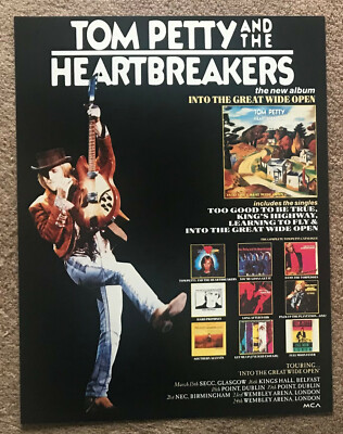 TOM PETTY ~ INTO THE GREAT WIDE OPEN 1991 Full page UK magazine ad