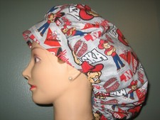 Surgical Scrub Hats/Caps University of Nebraska  Gray with Logos Go Big Red