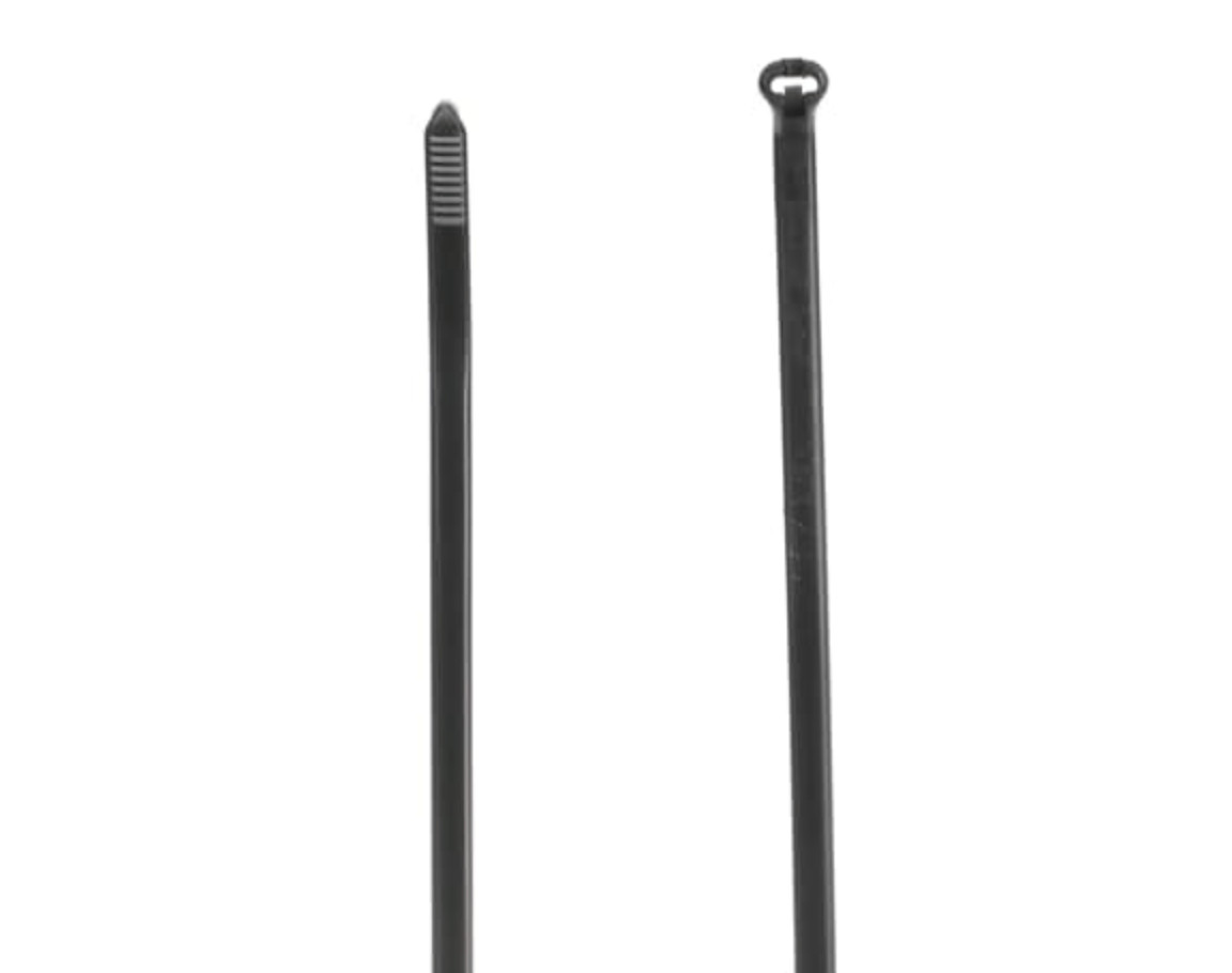500-Pack 13 inches Cable Ties, Black, TY27MX Ty-Rap by ABB / Thomas and Betts