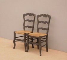 Coppia di sedie d'arredo st.provenzale laccate Shabby Chic, '900!