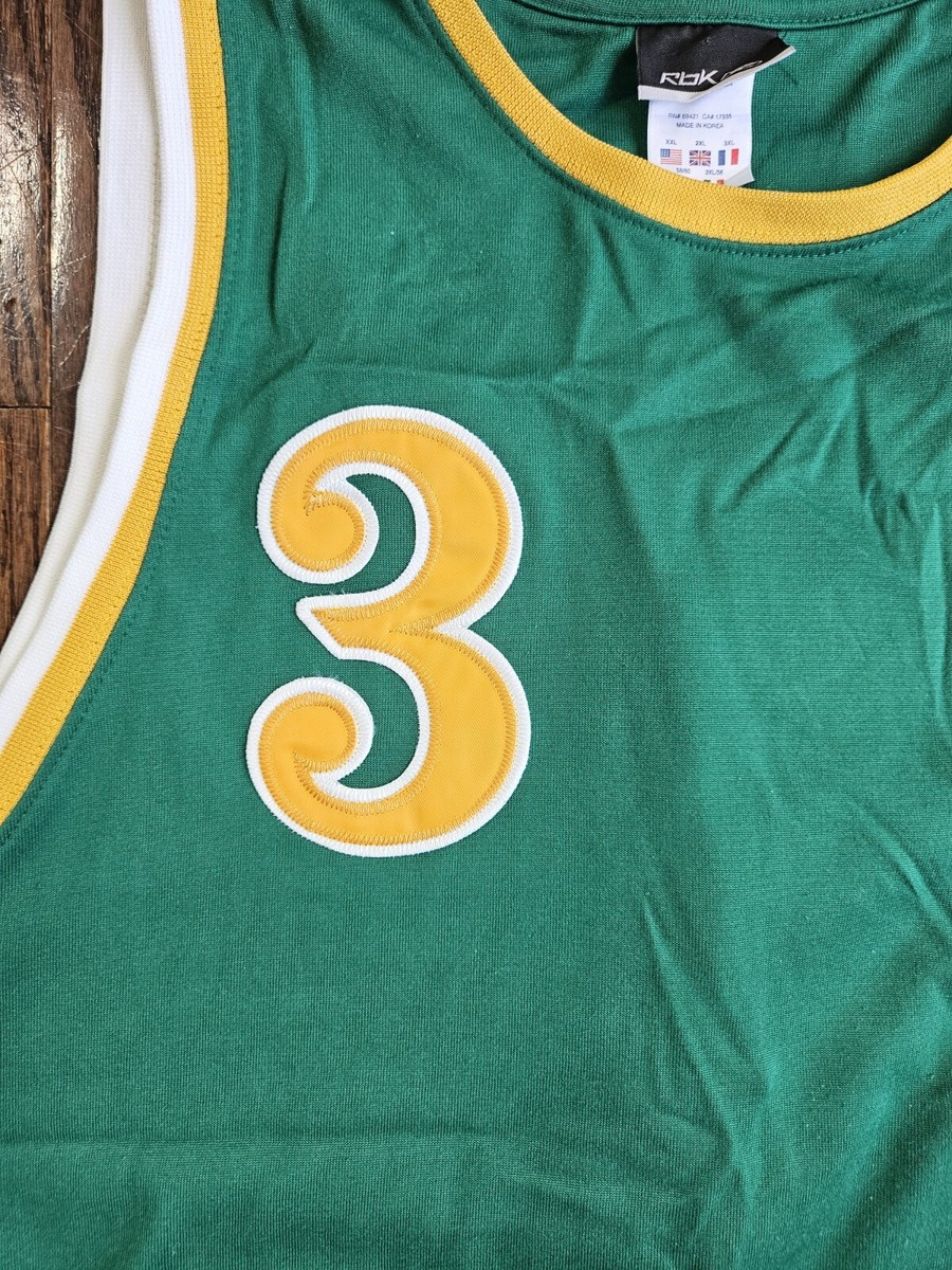 Reebok ALLEN IVERSON #3 Bethel Bruins High School Jersey Size 2XL