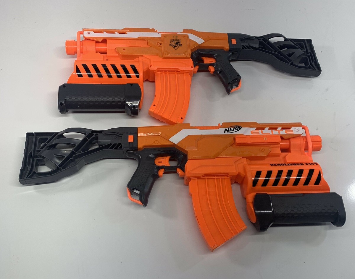 Nerf N-Strike Elite モジュラートイガン 2) Nerf N-strike Elite Demolisher 2-in-1 Blasters w/ Shoulder