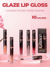 Women Girls Lip Gloss Lip Makeup Lip Glaze Shimmer Liquid Lipstick Nightclubs