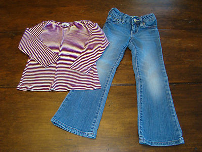 Old Navy The Darling Low Rise Boot Girls Stretch Jeans Fleur Des