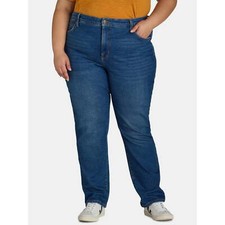 Terra  Sky Womens Plus Size Core Straight Leg Jeans Retro Size 18W