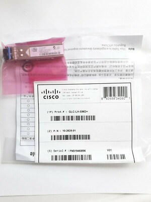 10 Stück x Cisco SFP GLC-LH-SMD (10-2625-01) 6,2 Meilen (10 km) Nagelneu Versiegelt!