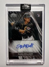 2024 Topps Chrome Black Alika Williams Rookie Base Auto #CBA-AWI Pirates