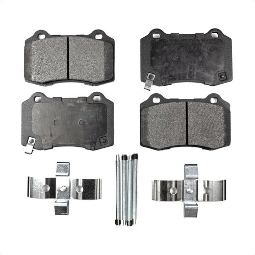 For Dodge Charger Challenger Front Rear Ceramic Brake Pads And Parking Shoes Kit - Picture 4 of 14