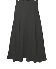 Goth Black Chiffon Maxi Skirt Size 6-8 Lined Castle Witchy Festival Renaissance