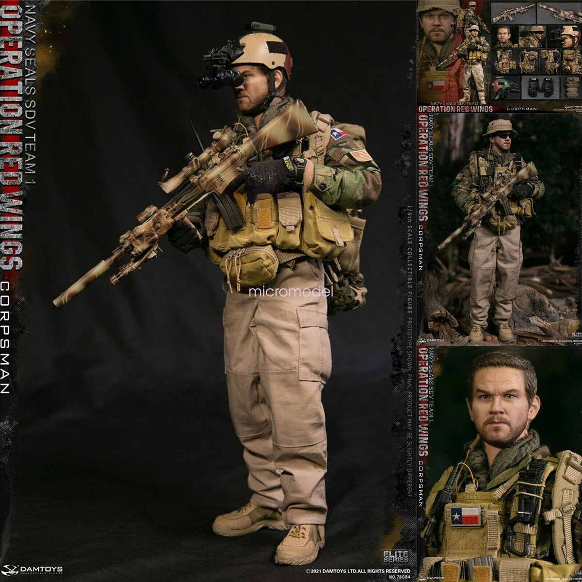 DAMTOYS 78084 Navy Seals SDV Team1 Operation Red Wings 1/6 Action