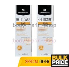 Heliocare Gel Oil Free BEIGE SPF 50 Sunscreen Tinted Matte Lightweight 2-Pack