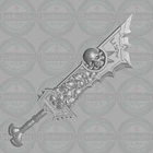 Northern Death Knight custom sword for 1:18 1:10 1:12 fantasy action figures