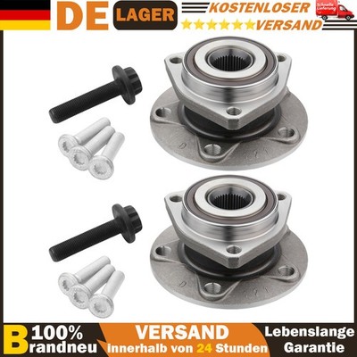 2x Radnabe Vorne für Audi A3 8P 8V VW Golf 6 7 Skoda Octavia 3 mit ABS Sensor