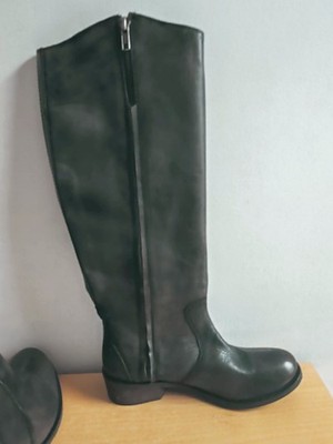  Hohe Stiefel Echtleder Gr. 36