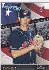 Cliff Lee 2002 Donruss Studio Cleveland Indians card 266 sp /1500 Rookie RC. rookie card picture