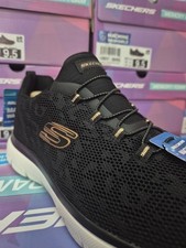 Skechers Summits Leopard Spot, Scarpe Da Ginnastica Donna, Black Mesh Rose Gold Trim, 41 Eu - 19