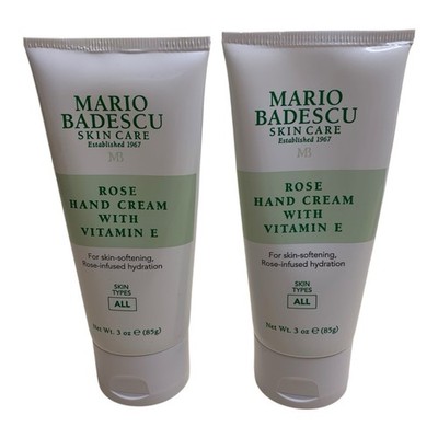 Mario Badescu Skin Care Rose Hand Cream with Vitamin E 3oz (Lot of 2) #2105