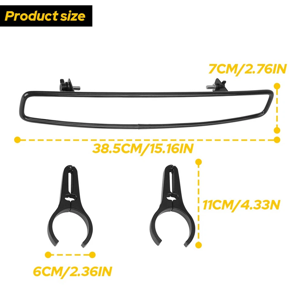 Espejo retrovisor central UTV nuevo con barra de 1,75" para Polaris RZR 800 900 S/XP 1000 Foto 2 de 4