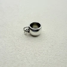Vintage Sterling Silver Small Coffee Mug Dangle Charm Pendant Jewelry Accessory