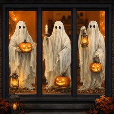 Halloween Decorations - Ghost Window Clings for Halloween Party Decor Hallowee