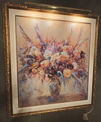 Oil Painting On Canvas '' The Warmth of Flowers'' by Mary Dulon . 60''x54''