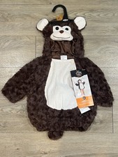 Hyde and Eek Infant Monkey Costume Pullover Size 0-6 Months Halloween NWT