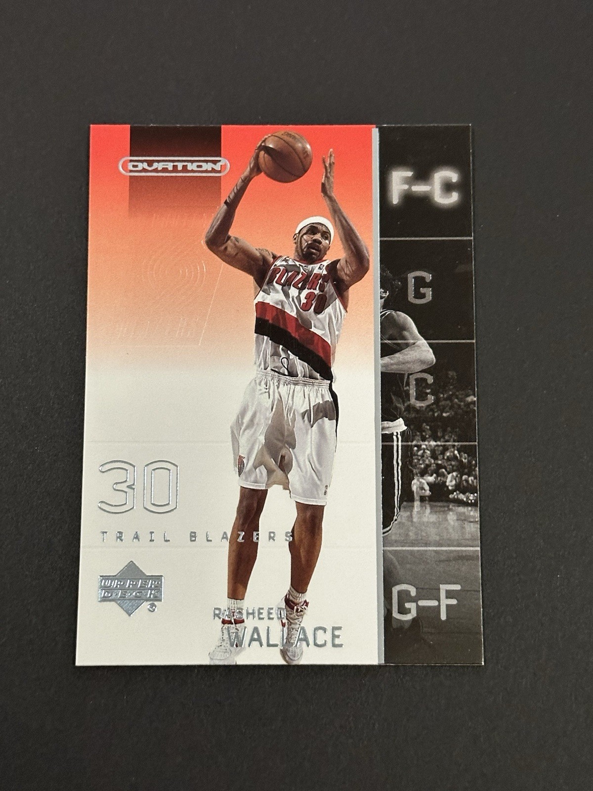 2002-03 Upper Deck Ovation Rasheed Wallace #69 Portland Trail Blazers (W)