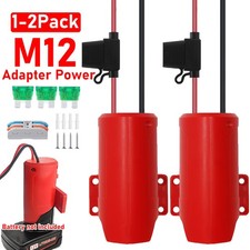 DIY Adapter Power Wheels Dock 14 AWG Compatible With Milwaukee M12 12V Battery