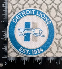 DETROIT LIONS FOOTBALL IRON ON EMBROIDERED PATCH 