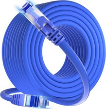 Grounded Cat 6 Ethernet Cable 25ft Outdoor, Shielded Ethernet Cable, Cat6 23AWG