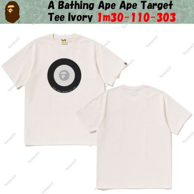 A Bathing Ape Ape Target Tee Ivory 1m30-110-303