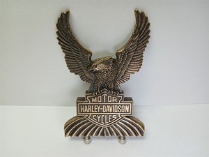 Harley-Davidson Brass Eagle Sissy Bar Medallion Insert 91807-85