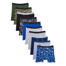 Hanes Boys Large ComfortSoft Cotton 10 Pack Boxer Brief Underwear Classic G19-20