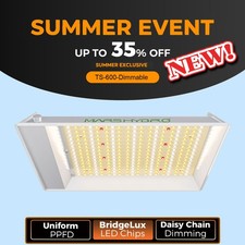 2026 Mars Hydro TS 600 100W LED Grow Light Full Spectrum for Plant Grow Tent Kit