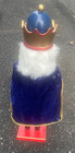 Nutcracker doll 17" highx 3" wide exquisite detailing, velvet cape — photo 2