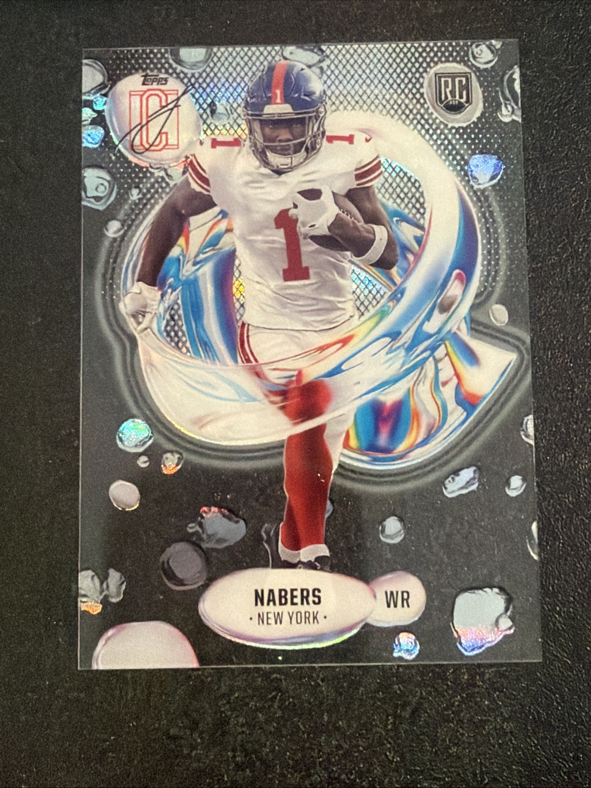 2024 Topps Signature Class - Fluidity Malik Nabers #F-7 (RC) NY Giants