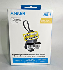 Anker Nano Power Bank 10000mAh Portable Charger Built-in USB C Cable 30W Output