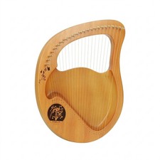 24-String Lyre Harp Beginner Board Lyre Harp Natural Wood for Music Learning