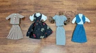 New ListingLot of (4) Assorted Beautiful Vintage Homemade Retro Barbie Dresses EUC