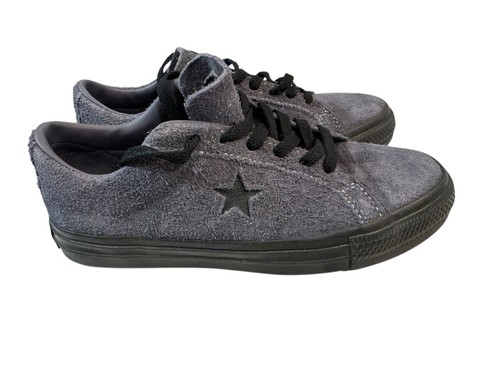Converse One Star Pro Vintage Suede Low Dark Moth Black-A04610C - Picture 1 of 6