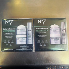 Set of 2 No7 Future Renew Damage Reversal Skincare System Day/Night Serum SPF 25